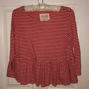 Red striped shirt